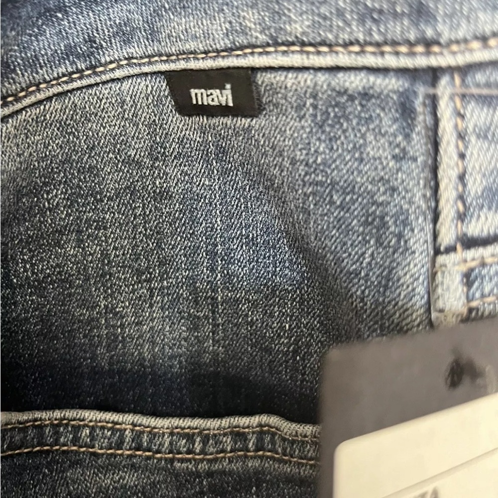 NWT Mavi Mita Mid Rise Boyfriend Jeans 40 x 29 Blue Stretch Women's New - Picture 4 of 8